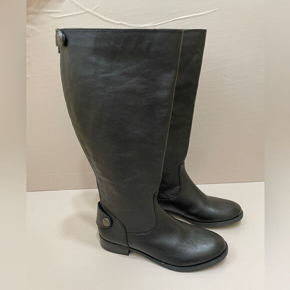 NEW WITHOUT TAGS ARTURO CHIANG RIDING BOOTS IN BLACK LEATHER - Picture 1 of 9